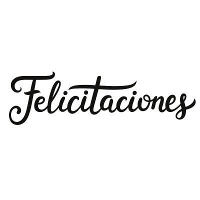 Felicitaciones手刻字