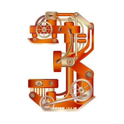 阿拉伯数字3。