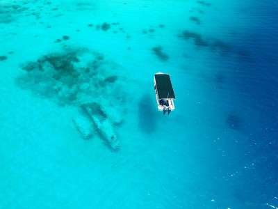 Majuro atoll and Majuro town in Marshall islands