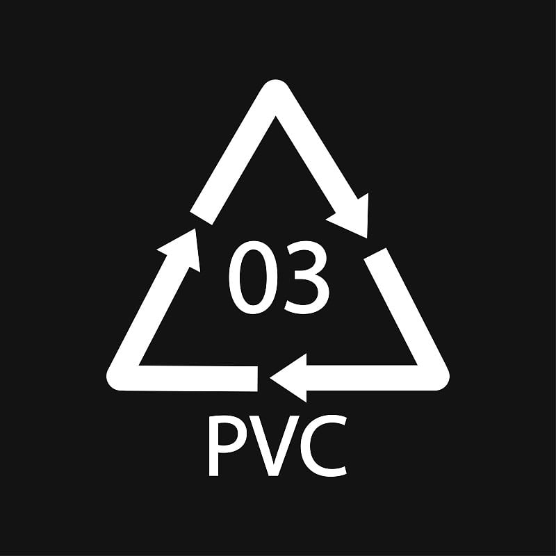 高密度聚乙烯03 PVC黑色图标符号