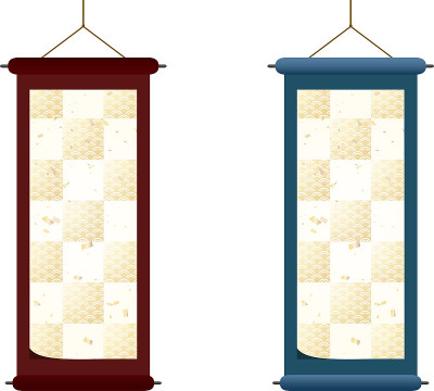 Japanese traditional scroll for interior decoratio