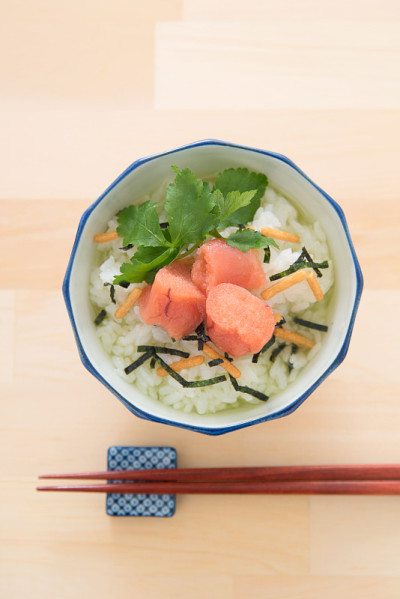 日本料理:鳕鱼子茶煮米饭