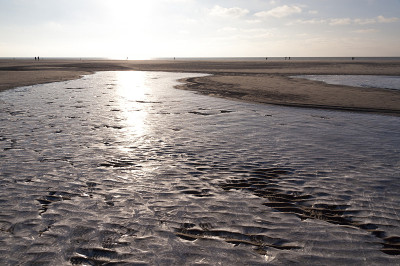 海滩的Amrum