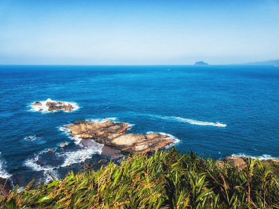 台湾北部野柳角