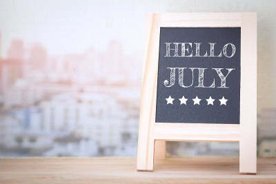 概念HELLO 7月木板留言