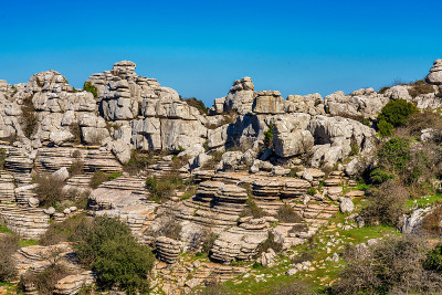 El Torcal de Antequera, Andalusia, Spain，在Antequer
