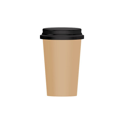 咖啡杯3D图标。