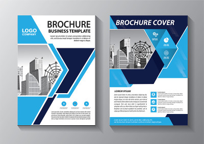 Brochure design, cover modern layout, annual repor