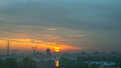 多雾的早晨
