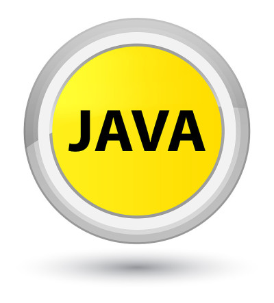 Java素色黄色圆形按钮