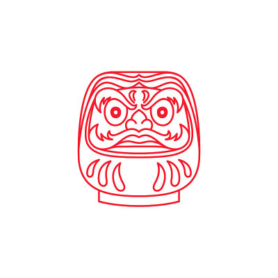 日本幸运符卡片。达摩娃娃股票插图日本，周年，艺术，图标股票插图
采购产品亚洲，日本，周年纪念，艺术，