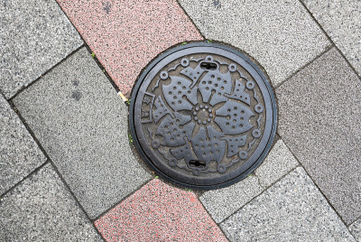 日本东京的井盖。