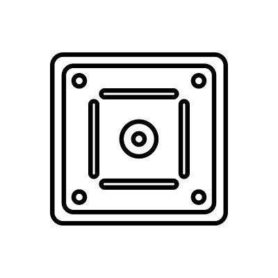 Vector Icon Of Carom Board Linear Style