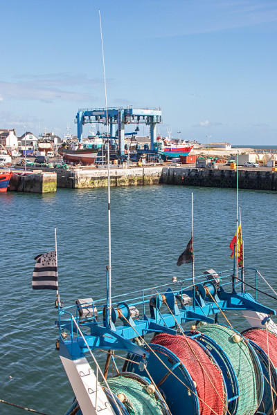 guilvinec。船厂。Finistere。布列塔尼