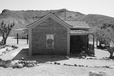 Rhyolite Ghost Town in Monochrome