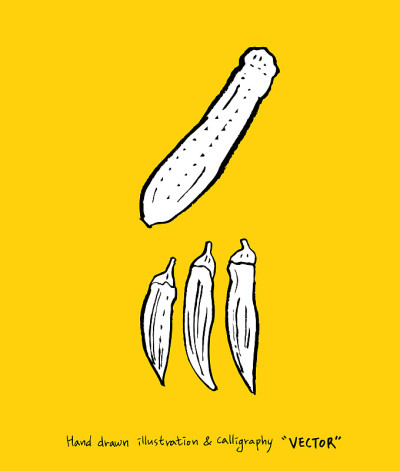 食品菜单插图