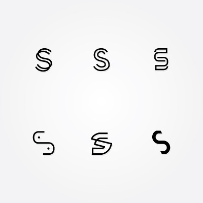 首字母S标志排版包装，