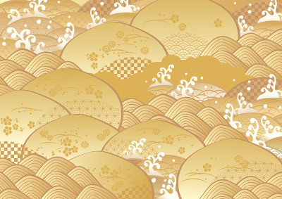 在日本，这是一个祝贺新年的例子。