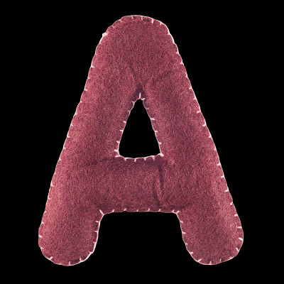 字母A来自毛毡