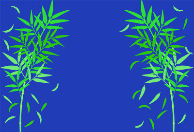 竹草对称生长的插图