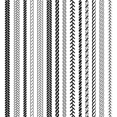 Ropes pattern brushes.