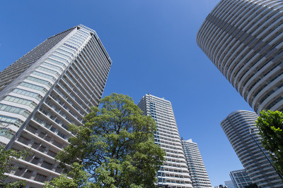 横滨港人未来的高层建筑和公寓