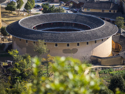 传统的客家土楼。福建,中国