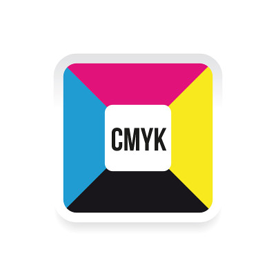 CMYK颜色概念广场