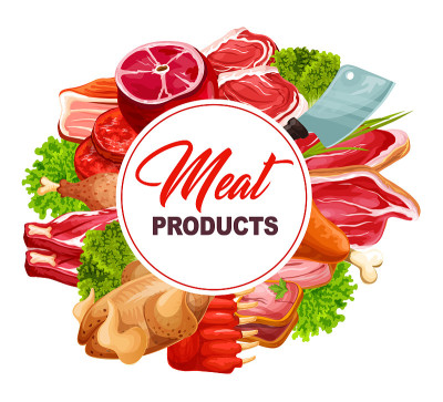 肉制品屠宰食品架