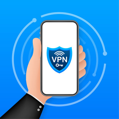 安全VPN连接概念。虚拟专用网络连接概述。矢量插图。