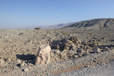 哈贾尔山脉整洁的哈特村。另外地区。阿联酋