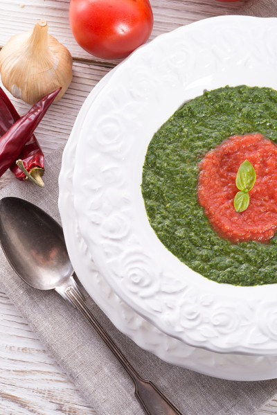 tomato-spinach奶油汤