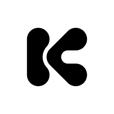字母K的标志。图标设计