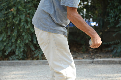 著名的法国游戏“la petanque”