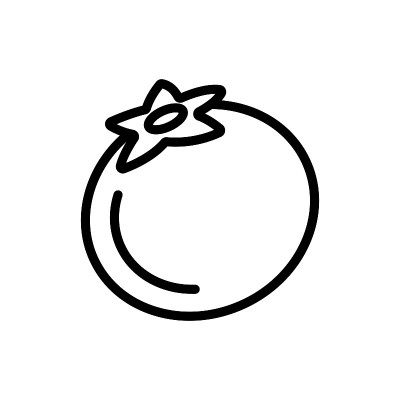 蓝莓莓图标矢量大纲插图