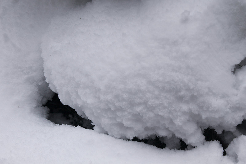 冰冷，洁白的雪的质地