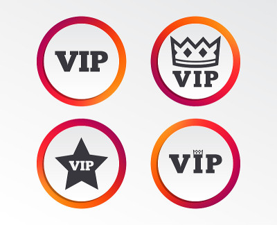 VIP图标。非常重要的人物象征。