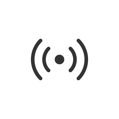 Wi-fi相关的无线字形矢量图标。