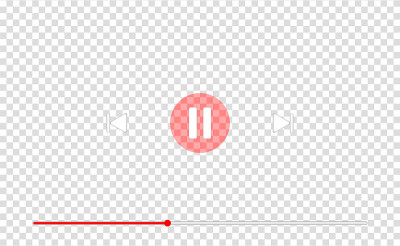 The red video player sign or movie media play bar.
