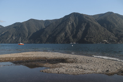 在瑞士旅游。卢加诺。漂亮的风景