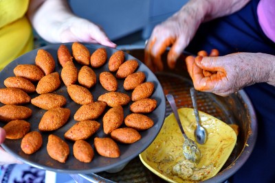阿拉伯肉开胃菜kibbeh