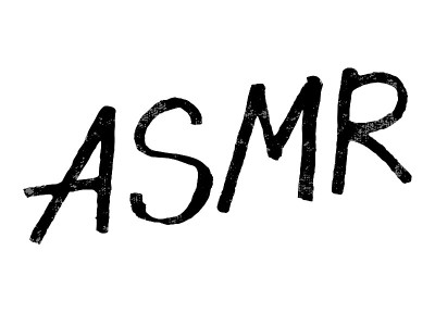 ASMR黑色手写字母