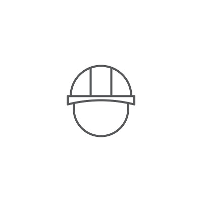 Hard hat vector icon design isolated on white