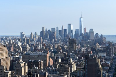 美国纽约曼哈顿景观。