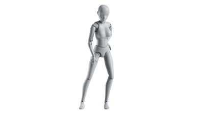 人体模特的女人孤立