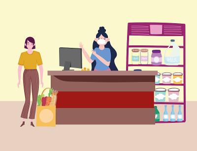收银员杂货商店