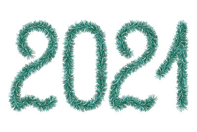 Tinsel. 2021. Lettering from a holiday decoration.