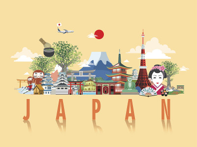 精彩的日本旅游海报