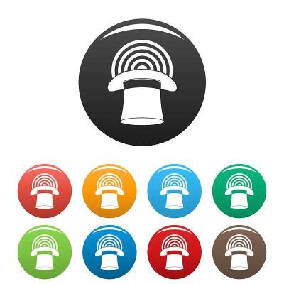 帽子与发光图标设置颜色向量