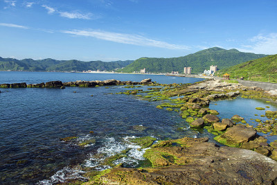 万里城区野柳地质公园景区拍摄